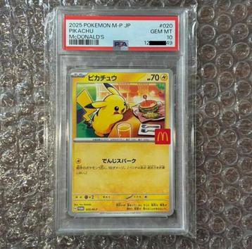 PRE ORDER - PSA10 Pikachu Promo Mcdonald's 020/M-P 2025 beschikbaar voor biedingen