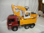 Bruder MAN kieper met Liebherr 912 kraan, Ophalen, Zo goed als nieuw