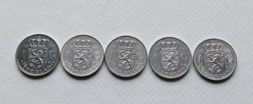 5 Zilveren guldens.  beschikbaar voor biedingen
