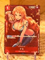 Nami (ST01-007) Promo One Piece Card, Ophalen of Verzenden, Zo goed als nieuw, Losse kaart, Foil