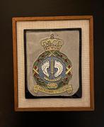 Ingelijste  wapentegel  Koninklijke Luchtmacht., Ophalen of Verzenden, Luchtmacht, Nederland, Kunstobject