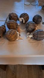 Riviera maison kerstballen riet en piek, Ophalen of Verzenden