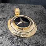 14k gouden kettinghanger mercedes model, Ophalen of Verzenden, Nieuw, Goud, Kruis of Symbool