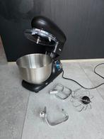 Zwarte Bourgini keukenmachine incl. Accessoires, Witgoed en Apparatuur, Keukenmixers, 4 liter of meer, Ophalen of Verzenden, Zo goed als nieuw