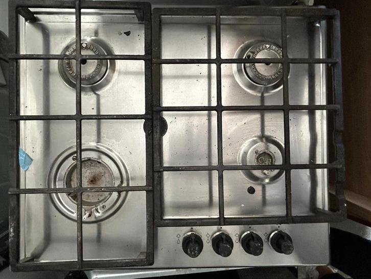 GASKOOKPLAAT, Witgoed en Apparatuur, Kookplaten, Gebruikt, Inbouw, Gas, 4 kookzones, Verzenden
