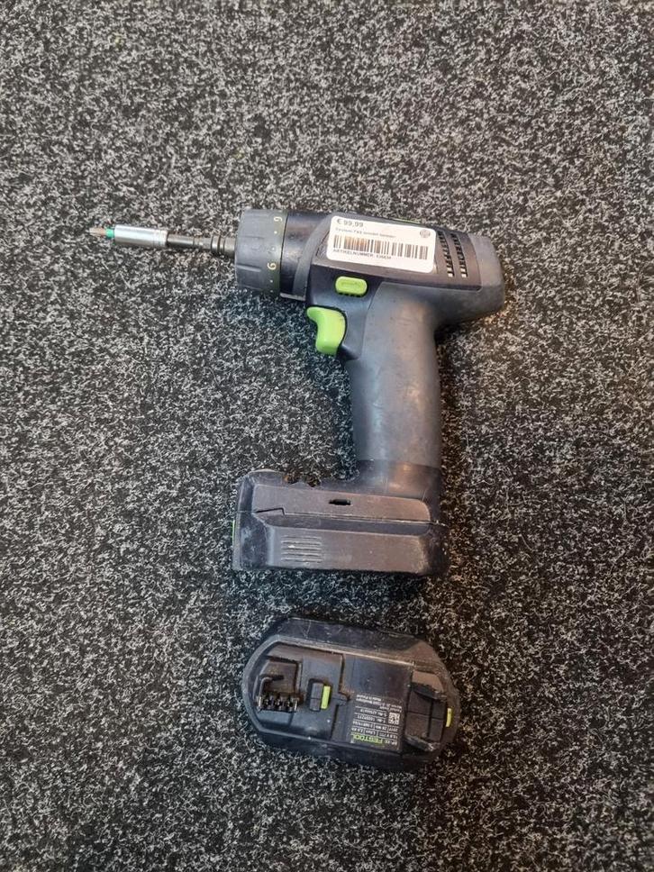Festool txs zonder oplader, Doe-het-zelf en Verbouw, Gereedschap | Boormachines, Gebruikt, Boor- en Schroefmachine, Minder dan 400 watt
