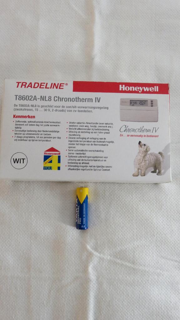 Honeywell Chronotherm IV aan/uit, Doe-het-zelf en Verbouw, Thermostaten, Gebruikt, Ophalen of Verzenden