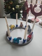 Zweedse Advents kandelaren, dalapaard, schalen antiek, Diversen, Kerst, Ophalen of Verzenden, Gebruikt