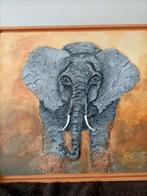 3D Schilderij - Olifant 50-50 cm, Ophalen of Verzenden