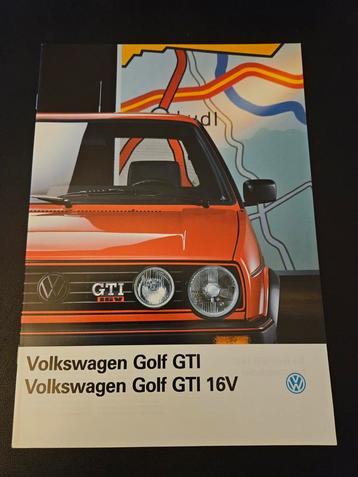 Brochure Volkswagen Golf GTi / GTi 16v 1989 beschikbaar voor biedingen