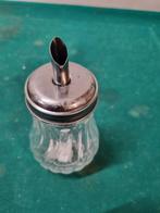 suikerstrooier van glas en metaal, Huis en Inrichting, Ophalen of Verzenden, 'T Olde Gre-j, Info@toldegrej.nl, Endepoelstraat 20f Didam