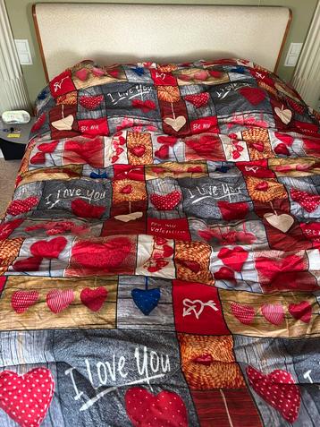 Dekbed en dekbedovertrek in 1 en dubbelzijdig beschikbaar voor biedingen