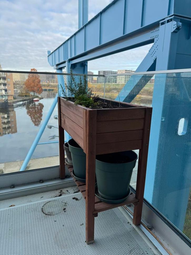 Kweektafel met poten & worteldoek - 80x40x80cm, Tuin en Terras, Bloembakken en Plantenbakken, Gebruikt, Hout, Balkon, 60 cm of meer