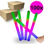 100x LED Foam Sticks, Multicolor, Lichtstaaf feest., Hobby en Vrije tijd, Feestartikelen, Ophalen of Verzenden, Zo goed als nieuw