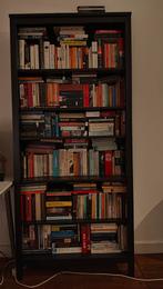 Hemnes boekenkast zwart (IKEA), Ophalen, Met plank(en), Gebruikt, 50 tot 100 cm