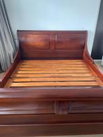 Kersenhout tweepersoonsbed, Huis en Inrichting, Slaapkamer | Bedden, Ophalen, Bruin, 210 cm, Koloniaal