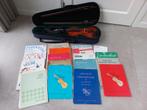 Viool in koffer met boeken, Ophalen of Verzenden, Overige formaten