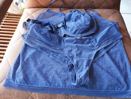 Anita/Rosa Faia-Emily-MoonlightBlue-BHEU75G/F90G+top42+short, Kleding | Dames, Ondergoed en Lingerie, Setje, Blauw, Verzenden