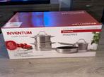 Inventum IPS437RVS Pannenset - Nieuw!, Huis en Inrichting, Keuken | Potten en Pannen, Ophalen, Inductieplaat, Nieuw, Pannenset