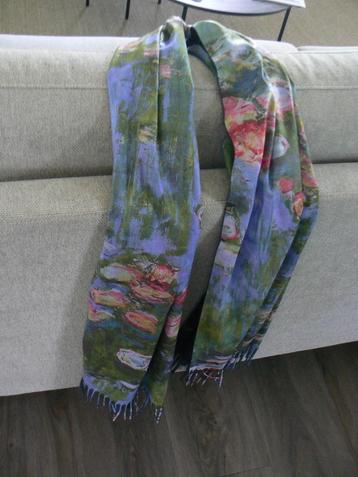 Monet sjaal waterlelies 179 cm lang breed 70 cm NIEUW beschikbaar voor biedingen