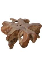 wortelteakhouten salontafel 1x1, Huis en Inrichting, Tafels | Salontafels, 100 tot 150 cm, Verzenden, Teakhout, Nieuw