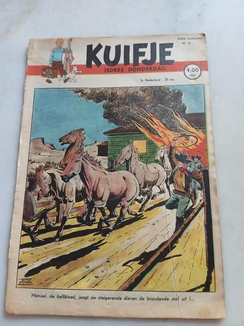 Weekblad Kuifje 1948 nr 5 in redelijke staat, Boeken, Stripboeken, Gelezen, Eén stripboek, Ophalen of Verzenden