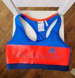 Stellasport Adidas bh top  Blauw, oranje maat S, Ophalen of Verzenden, Zo goed als nieuw, Hardlopen of Fietsen, Blauw