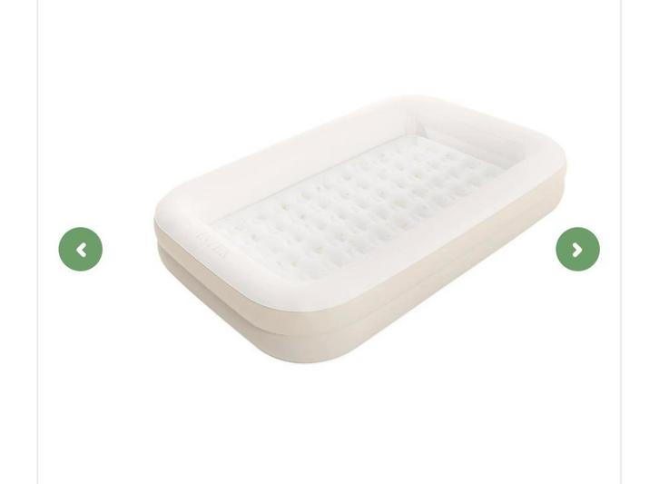2x Intex Kinder Luchtbed met Rand - 168x107x25 cm, Caravans en Kamperen, Luchtbedden, Zo goed als nieuw, Ophalen