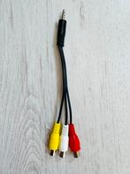 Jack naar composiet adapater, Ophalen of Verzenden, Zo goed als nieuw, Minder dan 2 meter, Overige kabels