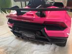 Lamborghini Huracán accu auto 12v roze met afstandsbediening, Ophalen of Verzenden, Zo goed als nieuw