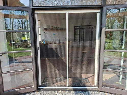 Luxaflex dubbele plissé hordeur, Doe-het-zelf en Verbouw, Deuren en Horren, Gebruikt, Hordeur, 200 tot 215 cm, 80 tot 100 cm, Ophalen