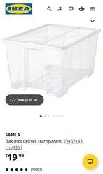 2x SAMLA Bak met Deksel 130L (zie foto's voor beschadiging), Ophalen, Kunststof, Gebruikt, 50 tot 100 cm