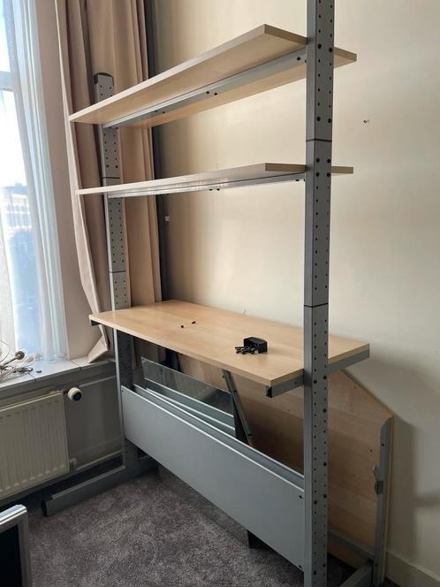 Modulair computermeubel Ikea Jerker compleet, Huis en Inrichting, Kasten | Computermeubels, Gebruikt, 170 cm of meer, 70 tot 120 cm