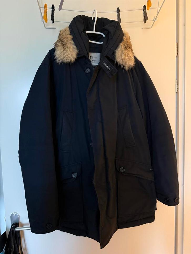 Woolrich Winterjas Maat L/XL, Kleding | Heren, Jassen | Winter, Zo goed als nieuw, Maat 52/54 (L), Blauw, Ophalen of Verzenden