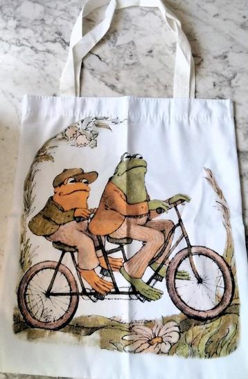 Kikker en Pad op een tadem fiets (Arnold Lobel) schouder tas beschikbaar voor biedingen