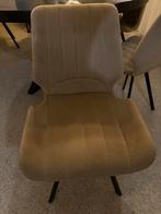 Beige Velvet Eetstoel 6 Stuks, Huis en Inrichting, Stoelen, Ophalen, Overige kleuren, Zo goed als nieuw, Modern