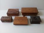 Oude houten kistjes/doosjes. Decoratie. Prijs per stuk vanaf, Antiek en Kunst, Curiosa en Brocante, Ophalen of Verzenden