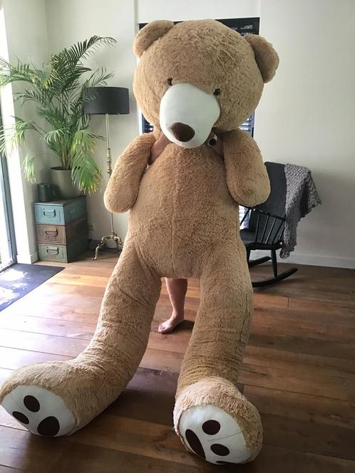 XXXL mega knuffelbeer 260cm, Kinderen en Baby's, Speelgoed | Knuffels en Pluche, Zo goed als nieuw, Beer, Ophalen of Verzenden