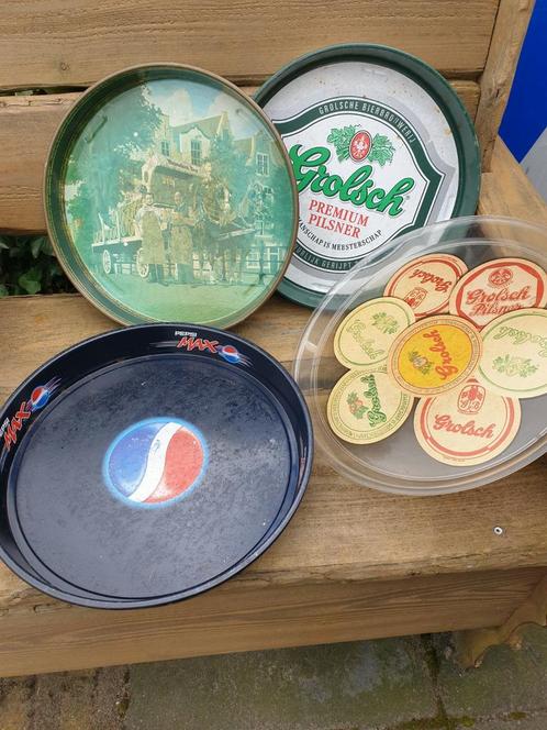 Dienbladen/ Grolsch/Heineken/Pepsi/verzamelen/mancave., Verzamelen, Biermerken, Zo goed als nieuw, Heineken, Ophalen of Verzenden