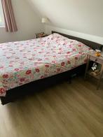 Auping Boxspring 2x90 bij 210 cm verstelbaar, Ophalen, Gebruikt, Bruin, 210 cm