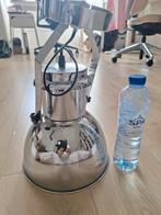 Industriele RVS lamp draaibaar, Metaal of Aluminium, Ophalen of Verzenden, Zo goed als nieuw, Modern industrieel