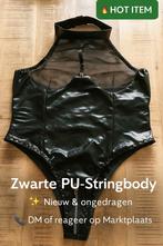Zwarte PU Stringbody - Nieuw & Sexy -
Romper/Bodysuit, Verzenden, Zwart, Body of Korset