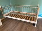 Metalen bed met lattenbodem, Ophalen, Gebruikt, 90 cm, Eenpersoons