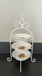 3 laags etagère met 3 wedgewood schaaltjes Tunstall LTD, Huis en Inrichting, Woonaccessoires | Etagères, Ophalen of Verzenden