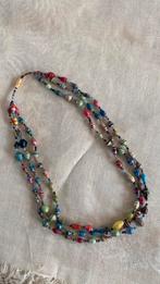 Papieren kralenketting, Ophalen of Verzenden, Nieuw, Blauw, Overige materialen