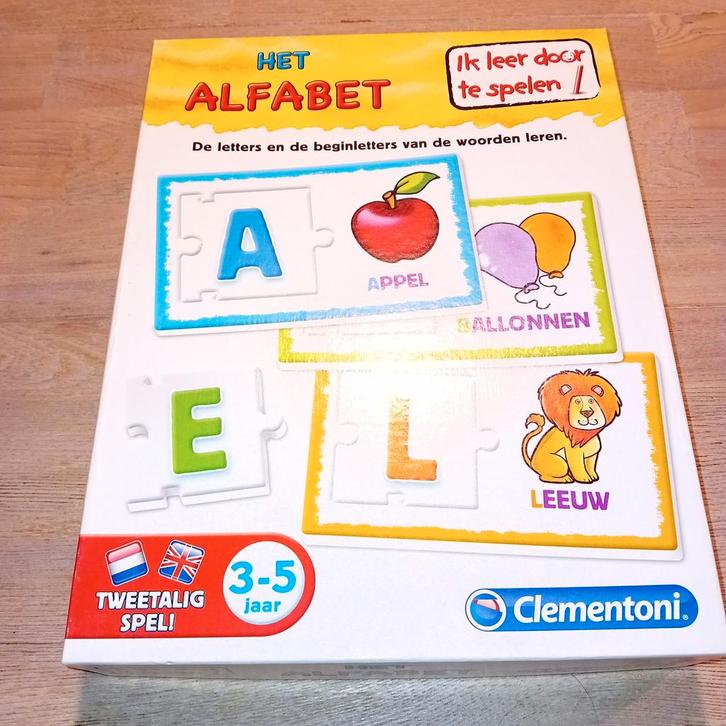 Alfabet Puzzelspel - Clementoni, Kinderen en Baby's, Speelgoed | Educatief en Creatief, Zo goed als nieuw, Puzzelen, Taal en Lezen
