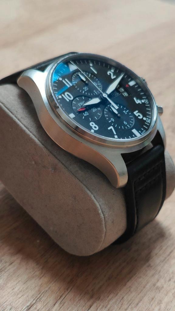 IWC Pilot Chronograph, Sieraden, Tassen en Uiterlijk, Horloges | Heren, Zo goed als nieuw, Polshorloge, Overige merken, Staal