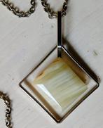 Vintage design ketting hanger onyx, Ophalen of Verzenden