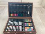 Complete Schilderset in Houten Koffer, Hobby en Vrije tijd, Schilderen, Ophalen, Zo goed als nieuw, Overige typen