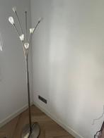 staande schemerlamp led kleur zilver/grijs, Huis en Inrichting, Lampen | Vloerlampen, Ophalen, Zo goed als nieuw, Metaal, Modern